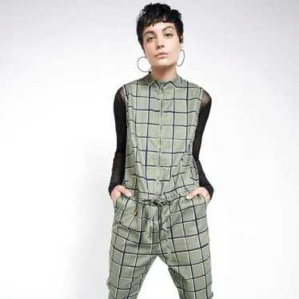Wildfang Essential SL Jumpsuit coveralls windowpane